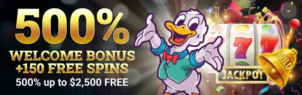 Ducky Luck Casino welcome bonus banner